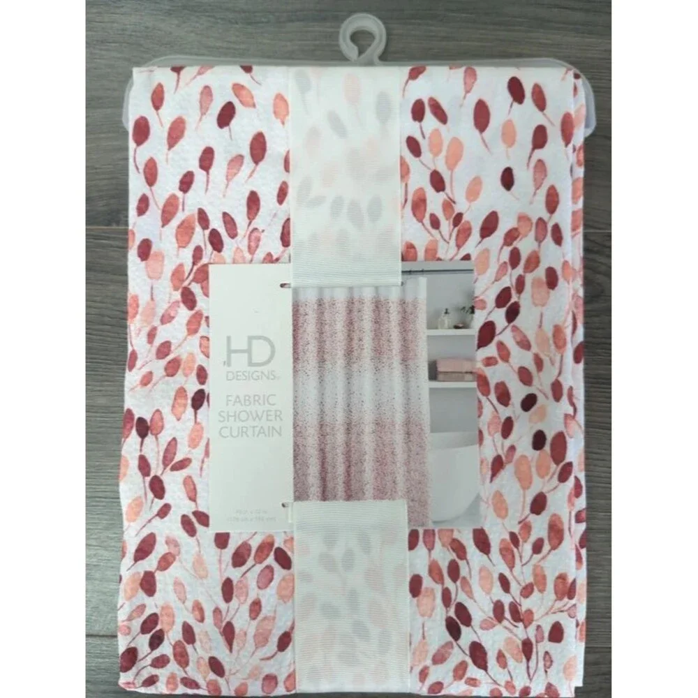 Fabric shower curtain